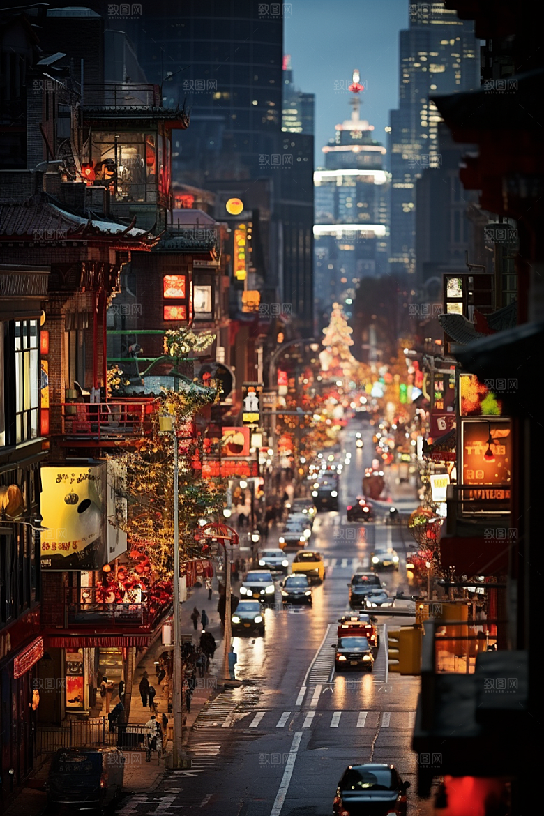 城市街景游戏原画高清素材