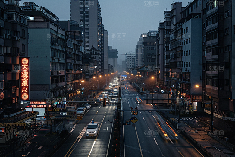 城市街景游戏原画赛博朋克素材