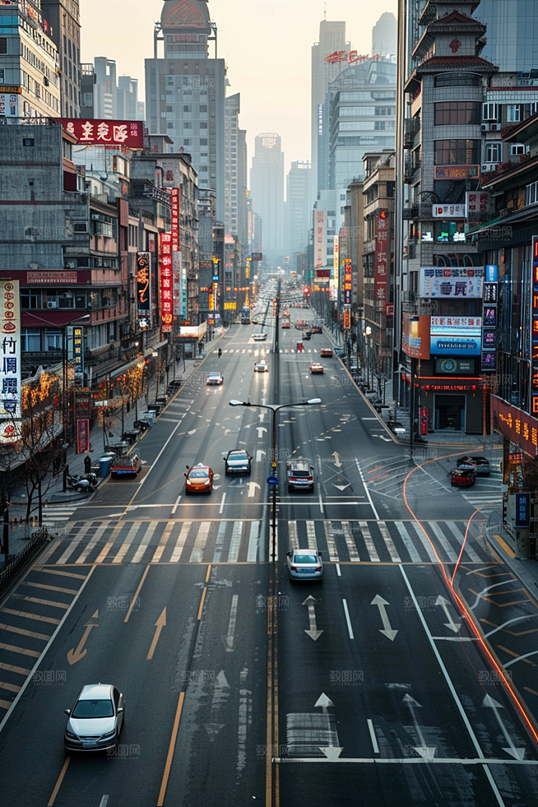 城市街景超现实都市素材