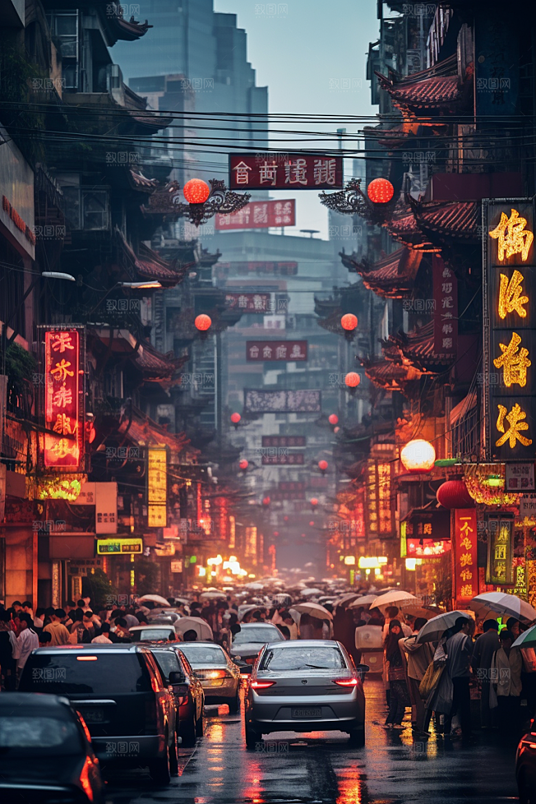 城市街景都市街市素材