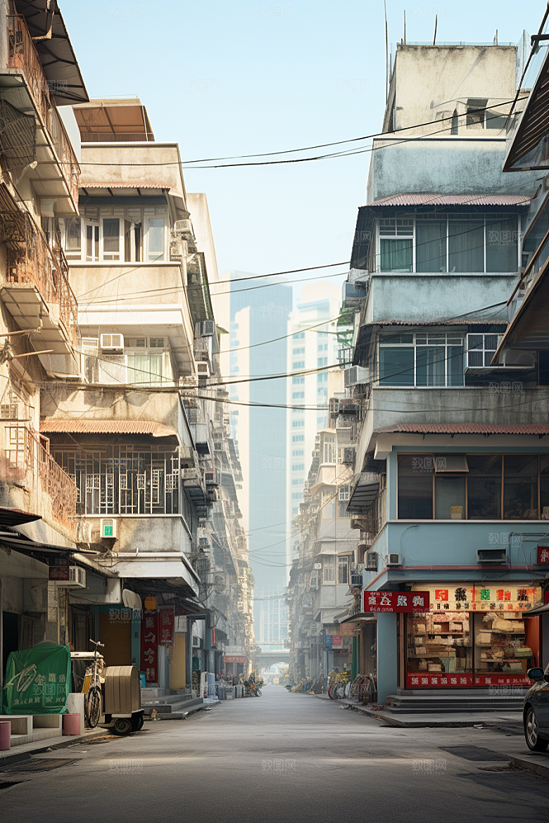 城市街景街道建筑素材