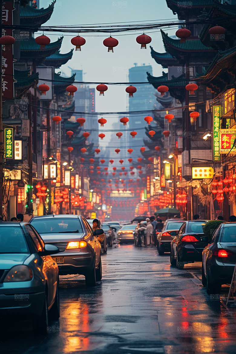 城市街景超现实建筑素材