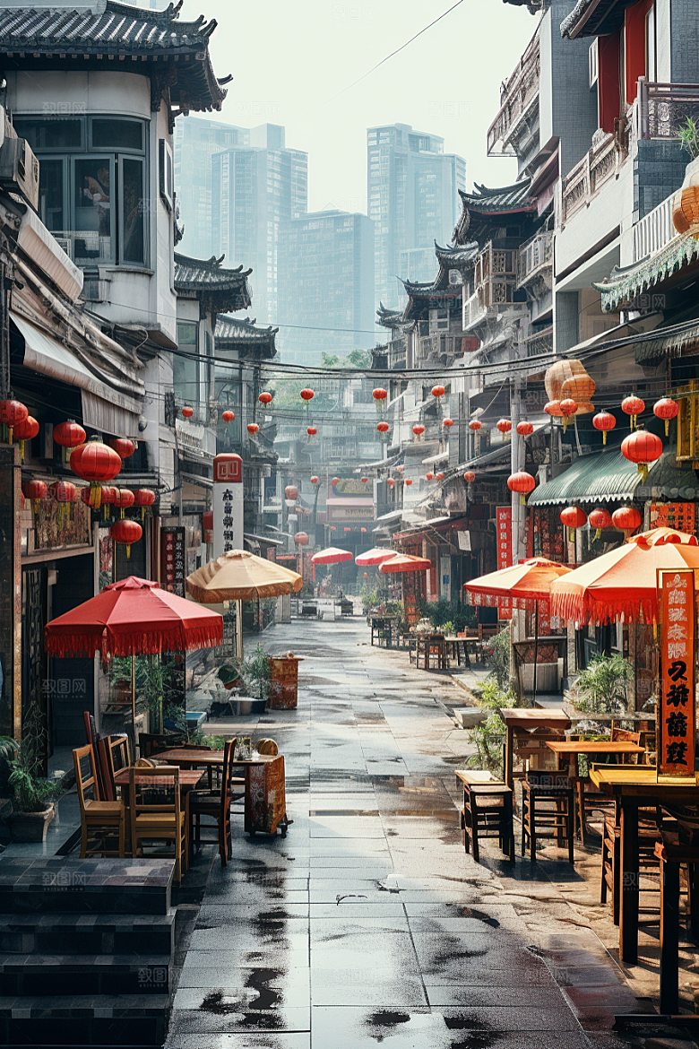 城市街景氛围都市素材
