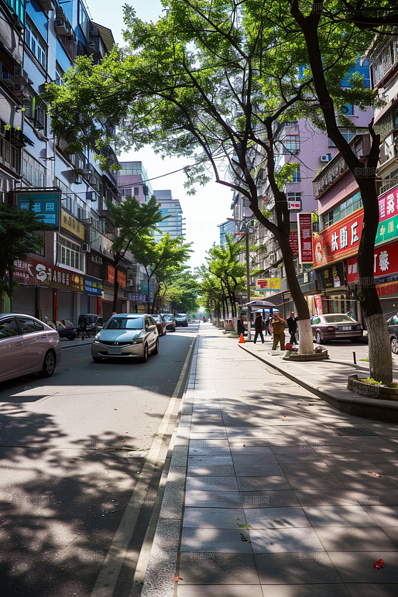 城市街景都市街道素材