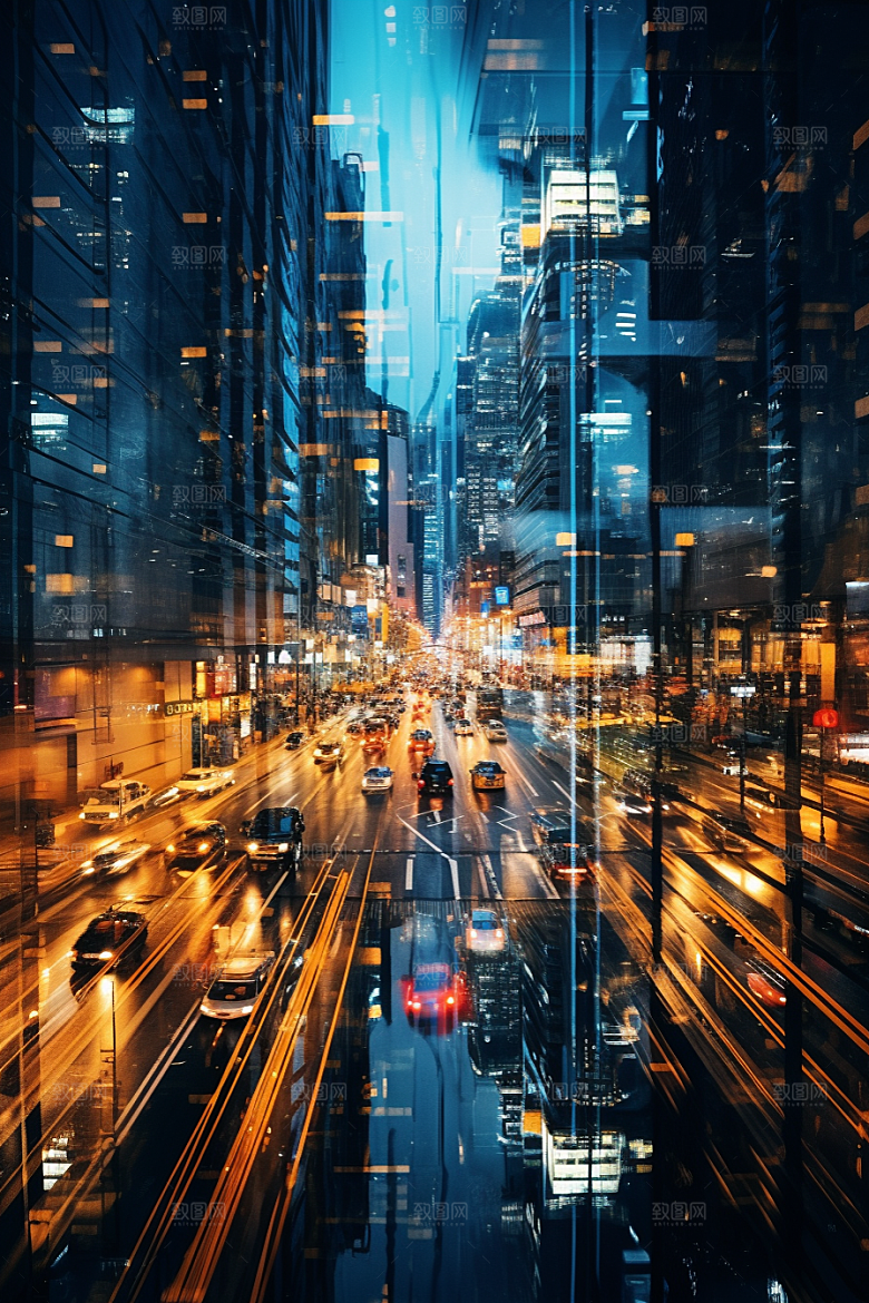 城市街景建筑高清素材