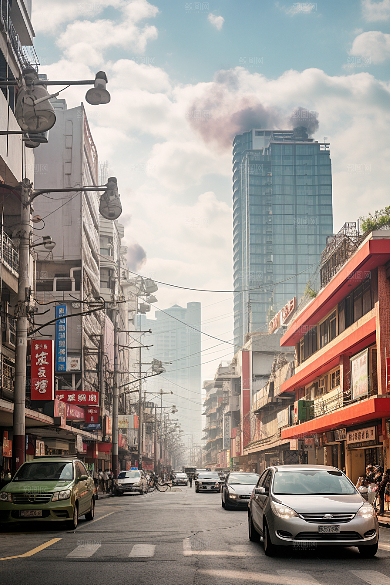 城市街景街市高清素材