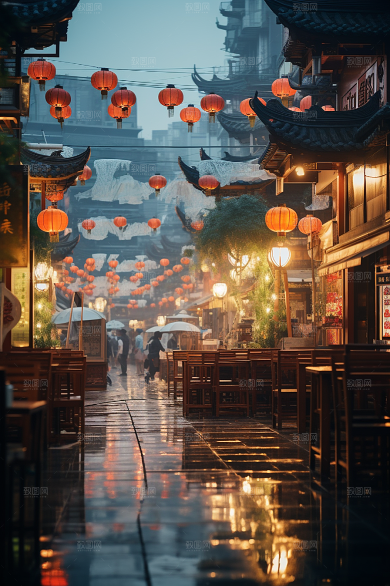 城市街景街道高清素材
