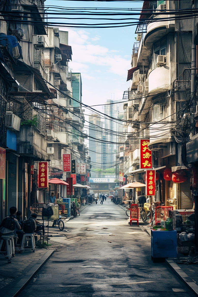 城市街景游戏原画赛博朋克素材