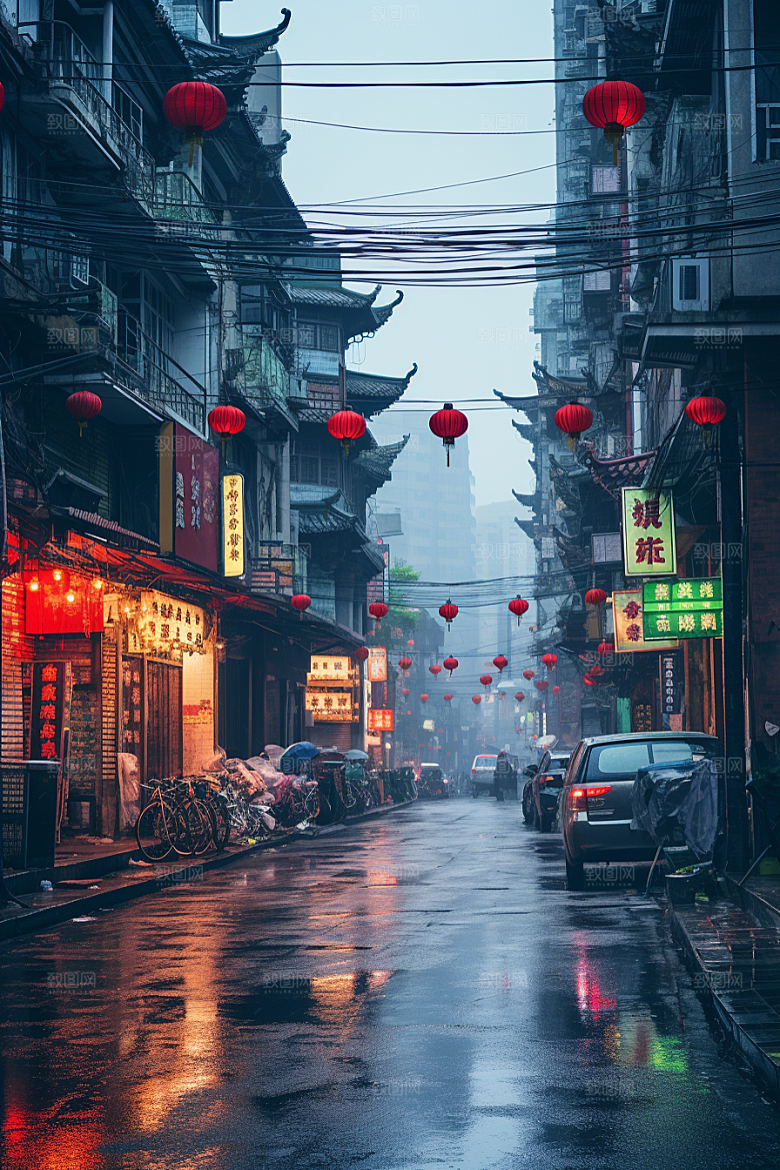 城市街景赛博朋克高清素材