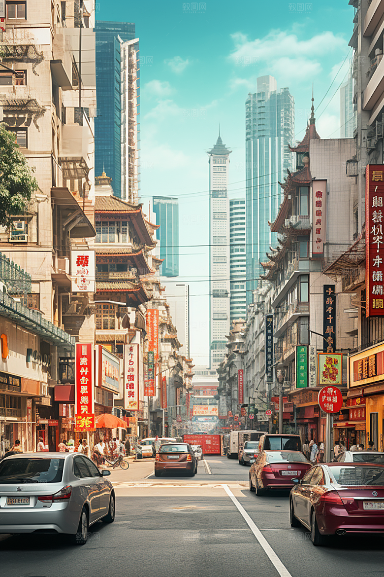 城市街景都市建筑素材