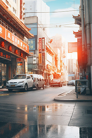 城市街景都市建筑素材