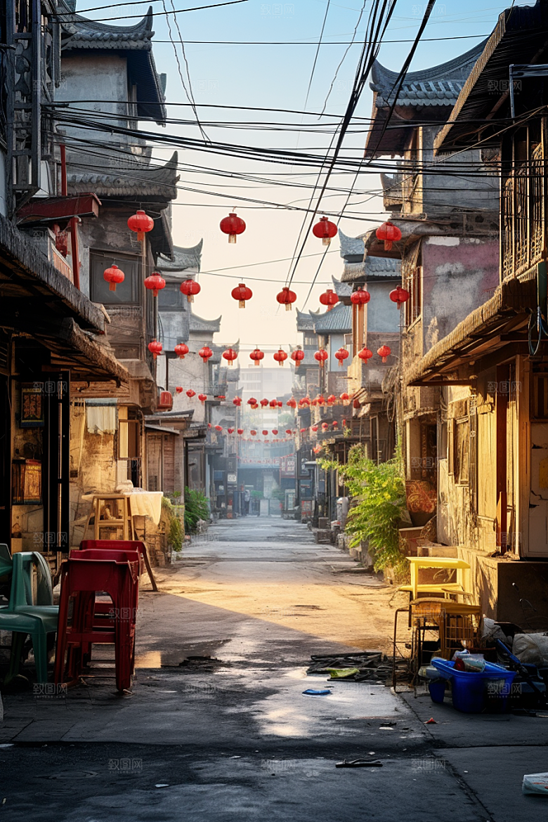 城市街景赛博朋克街市素材