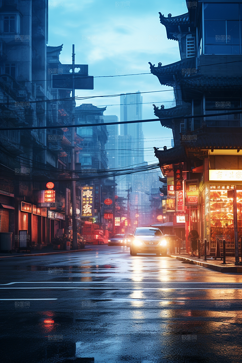 城市街景都市高清素材