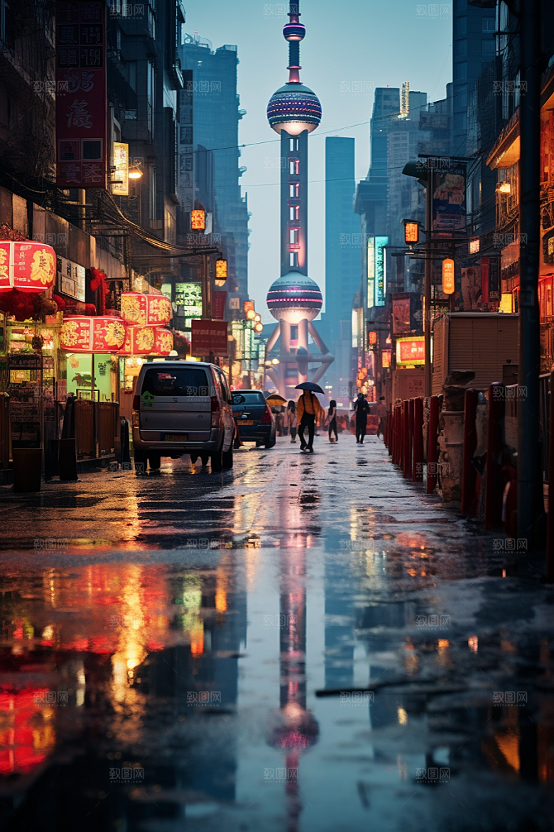 城市街景街市超现实素材