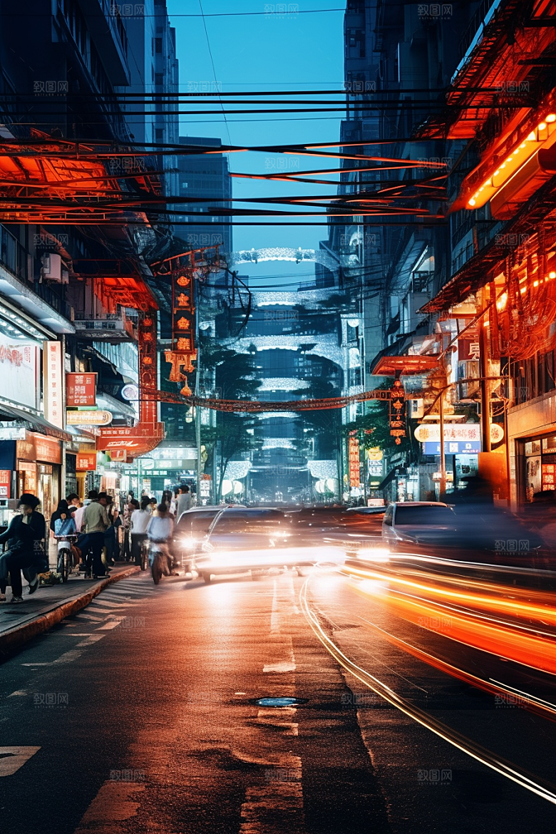 城市街景高清超现实素材