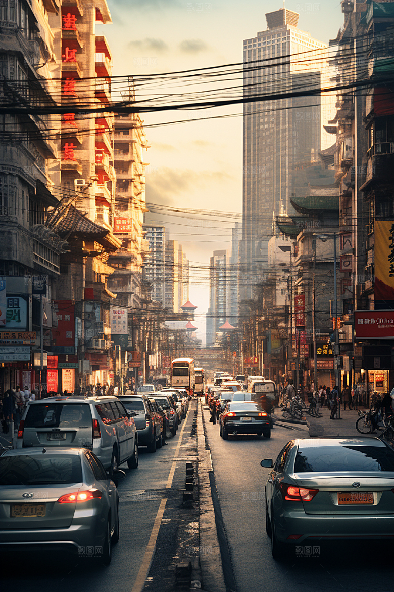 城市街景赛博朋克高清素材