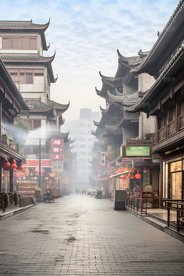 城市街景建筑街道素材