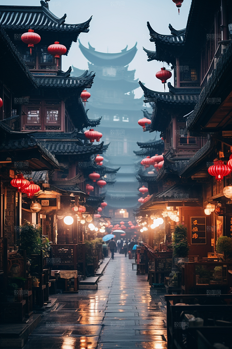 城市街景街道都市素材