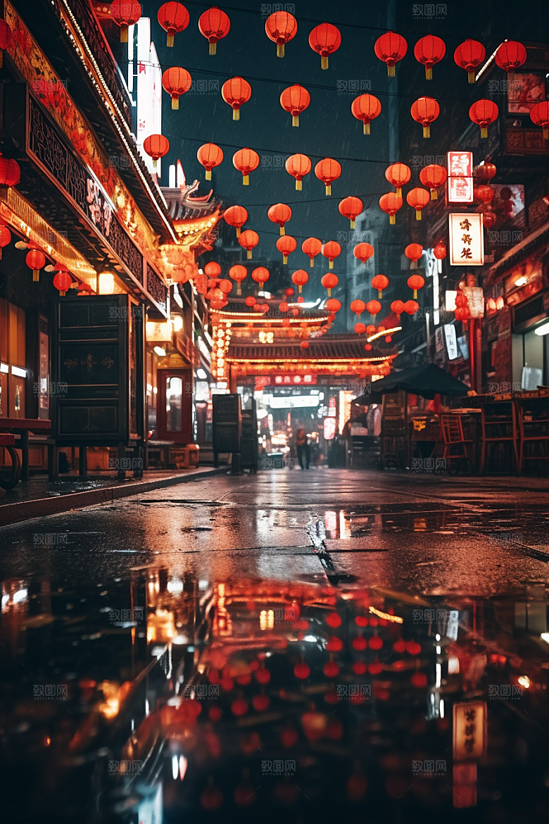 城市街景街道超现实素材