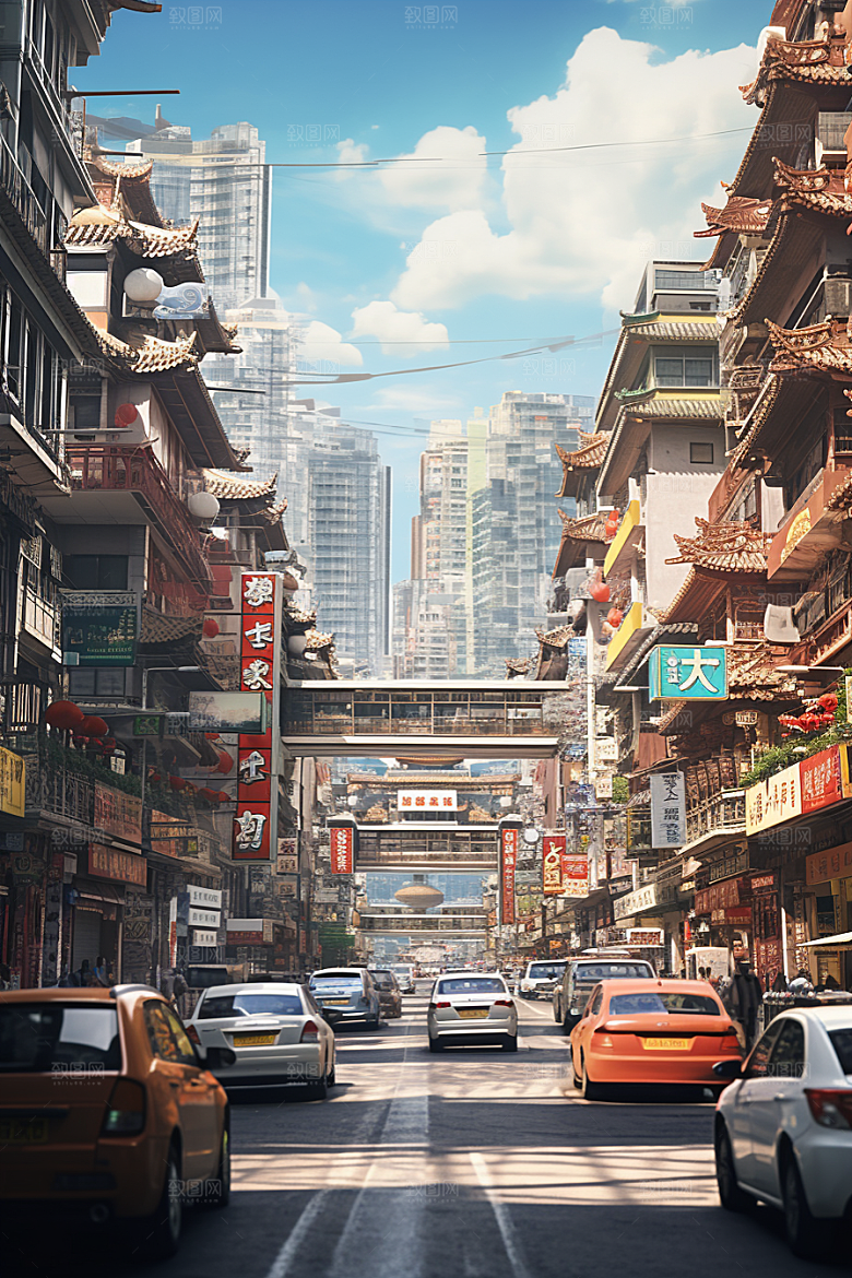 城市街景都市游戏原画素材