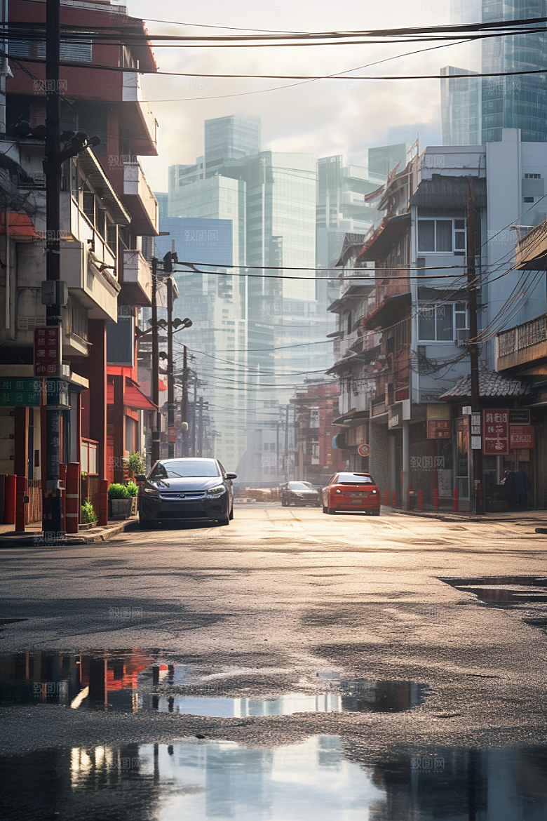 城市街景建筑街市素材