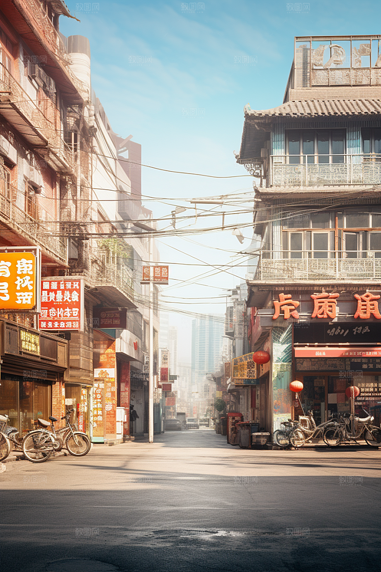 城市街景赛博朋克高清素材