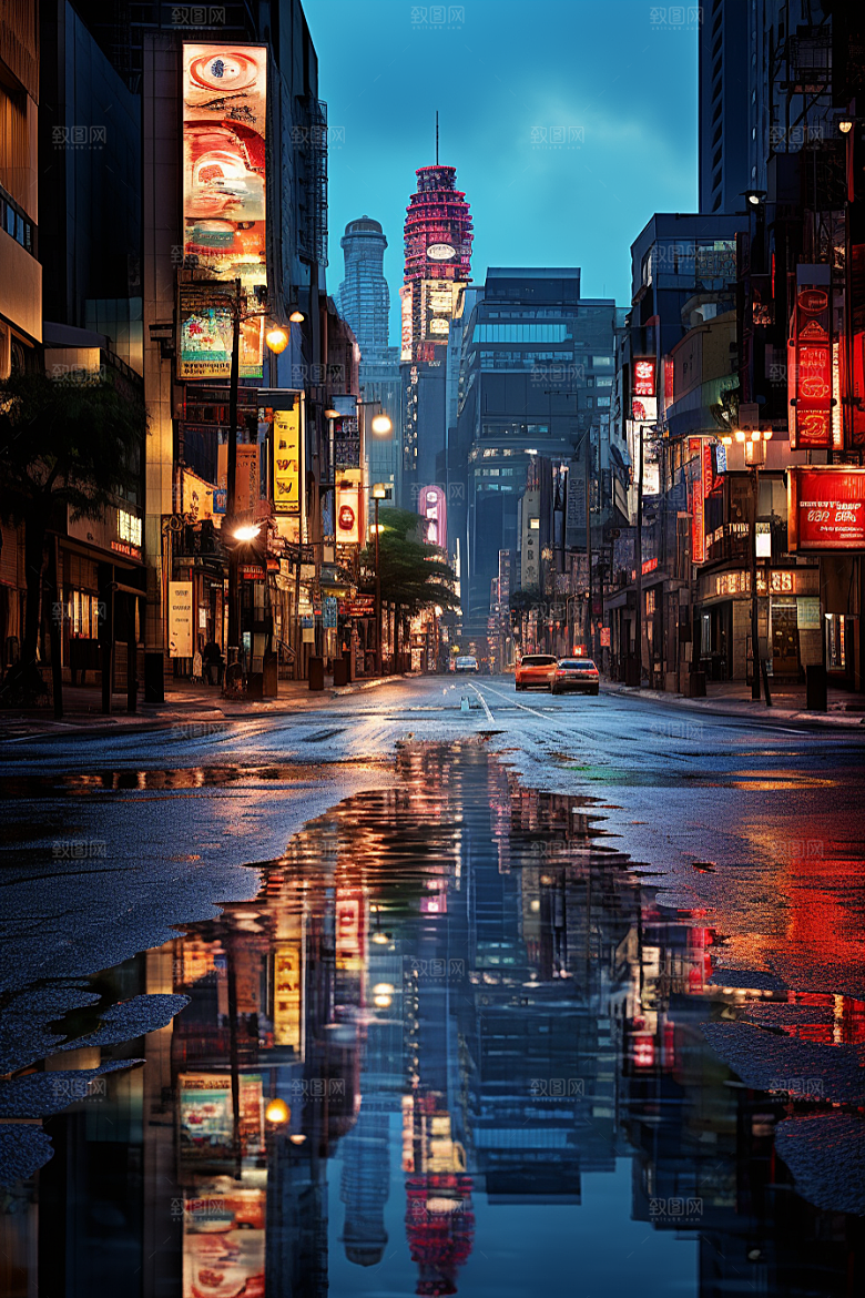 城市街景超现实建筑素材