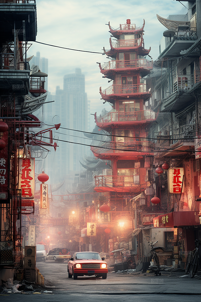 城市街景高清都市素材