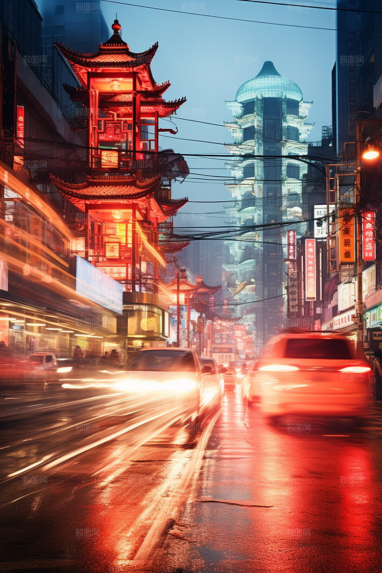 城市街景街市高清素材