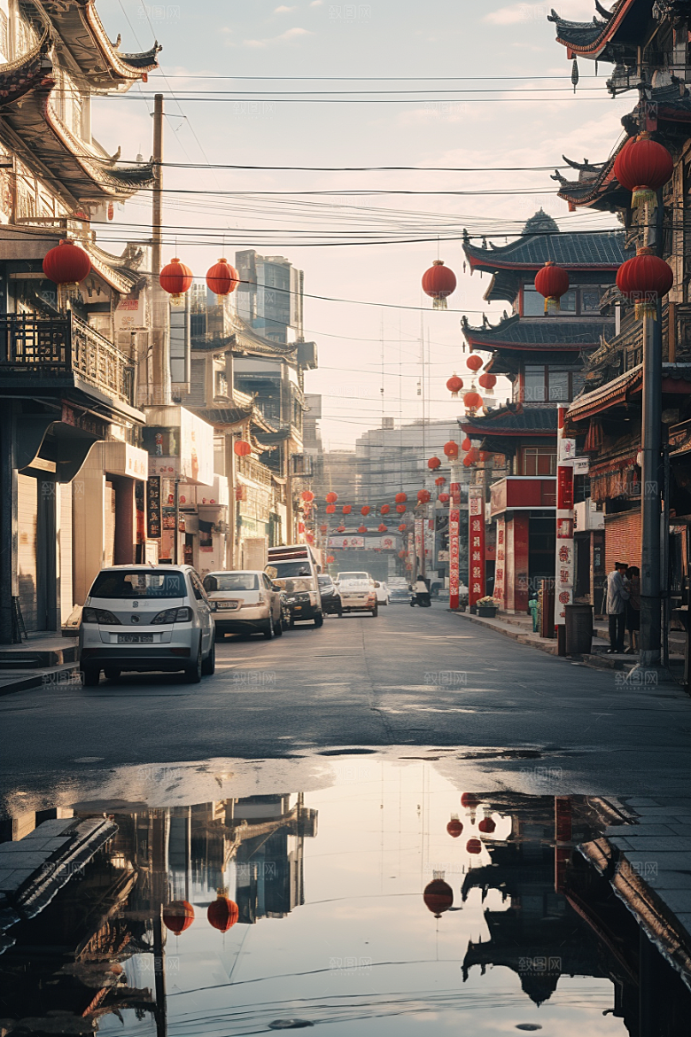 城市街景建筑街市素材