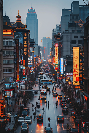 城市街景建筑街市素材