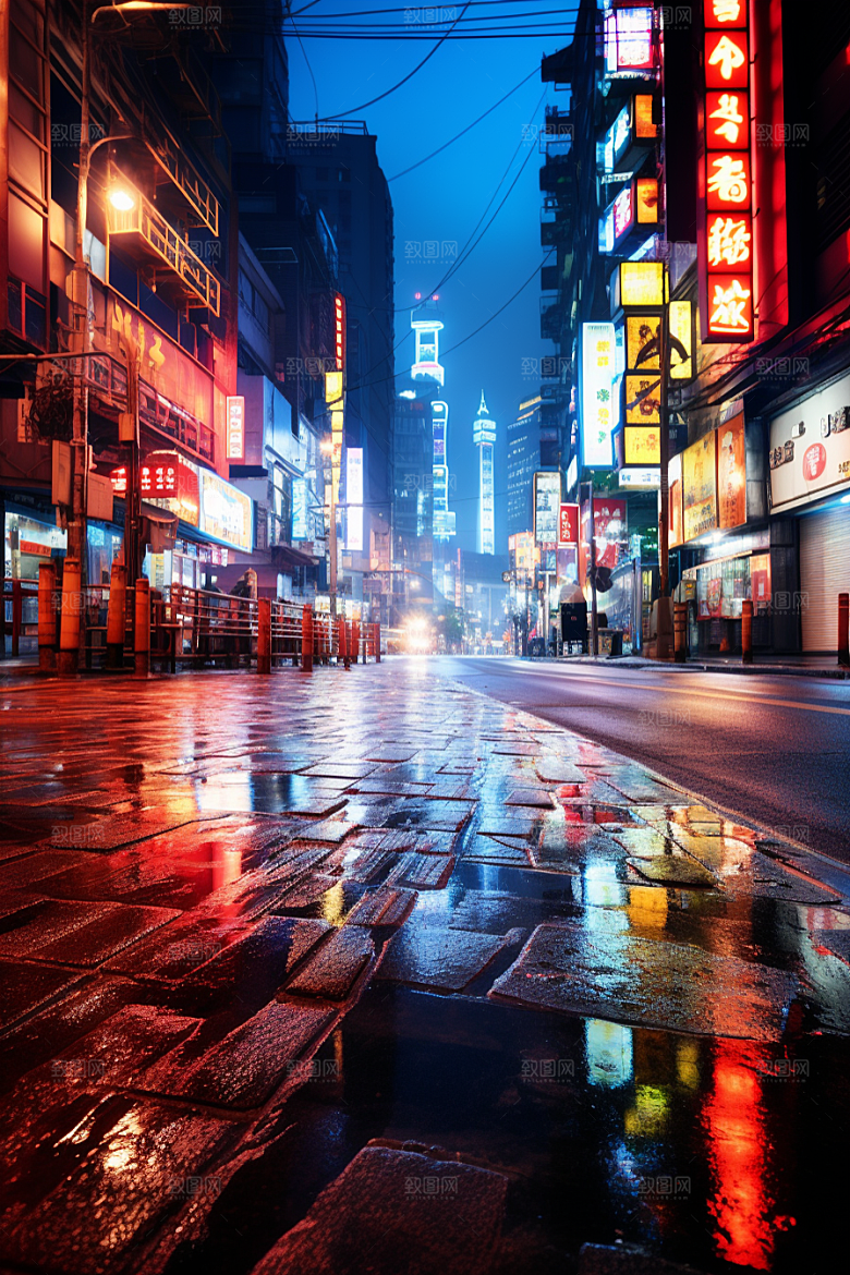 城市街景游戏原画都市素材