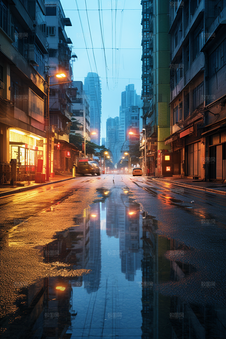 城市街景高清超现实素材