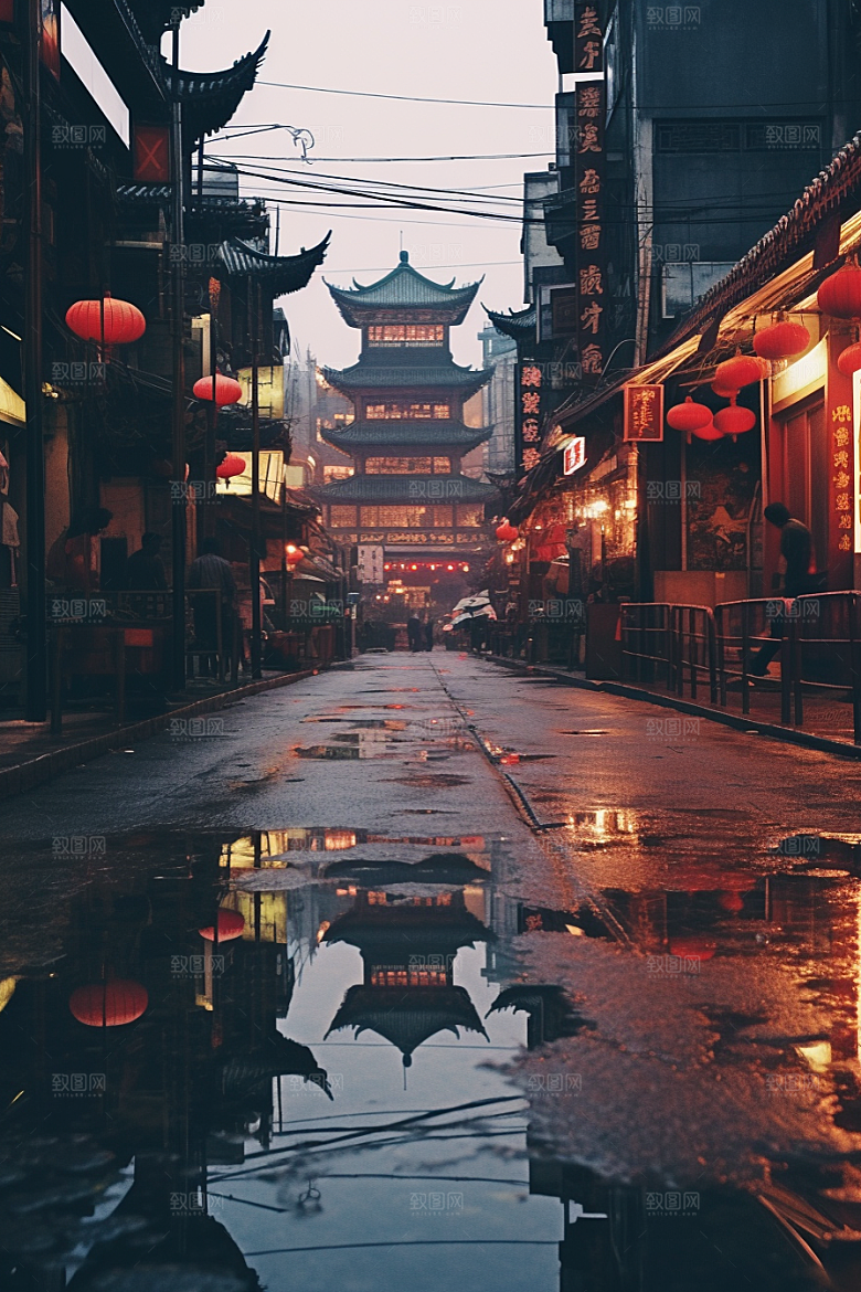 城市街景高清街道素材