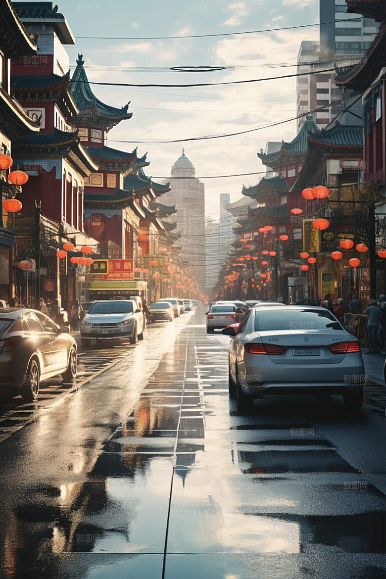 城市街景超现实街市素材
