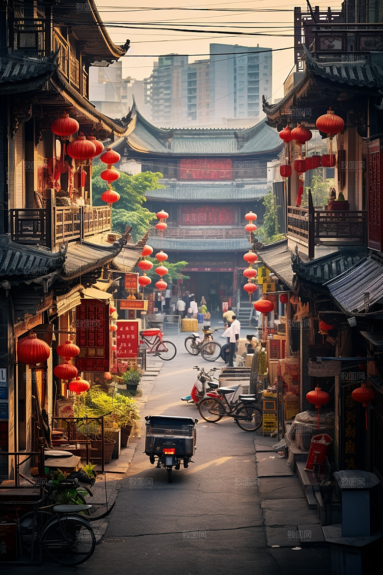城市街景高清街道素材