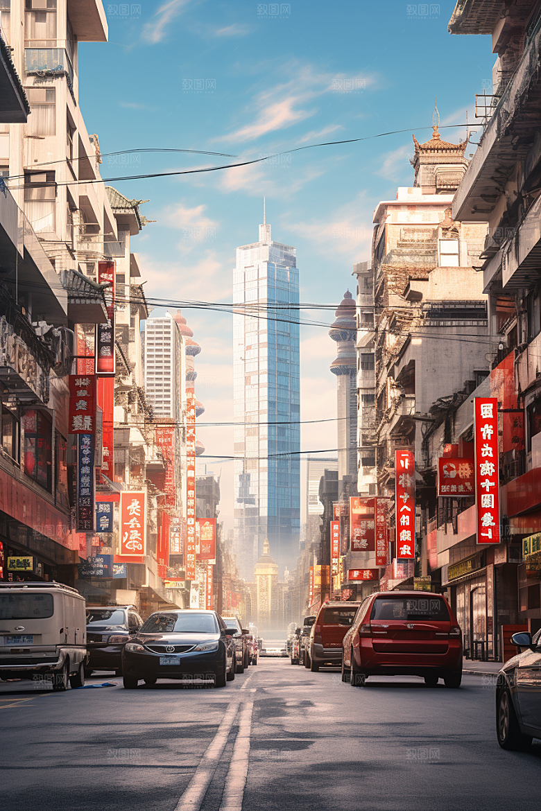 城市街景都市街市素材