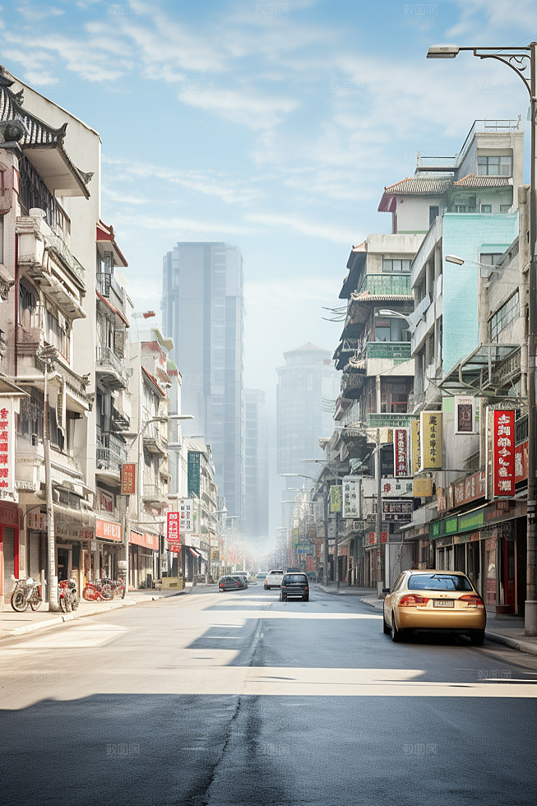 城市街景超现实街市素材