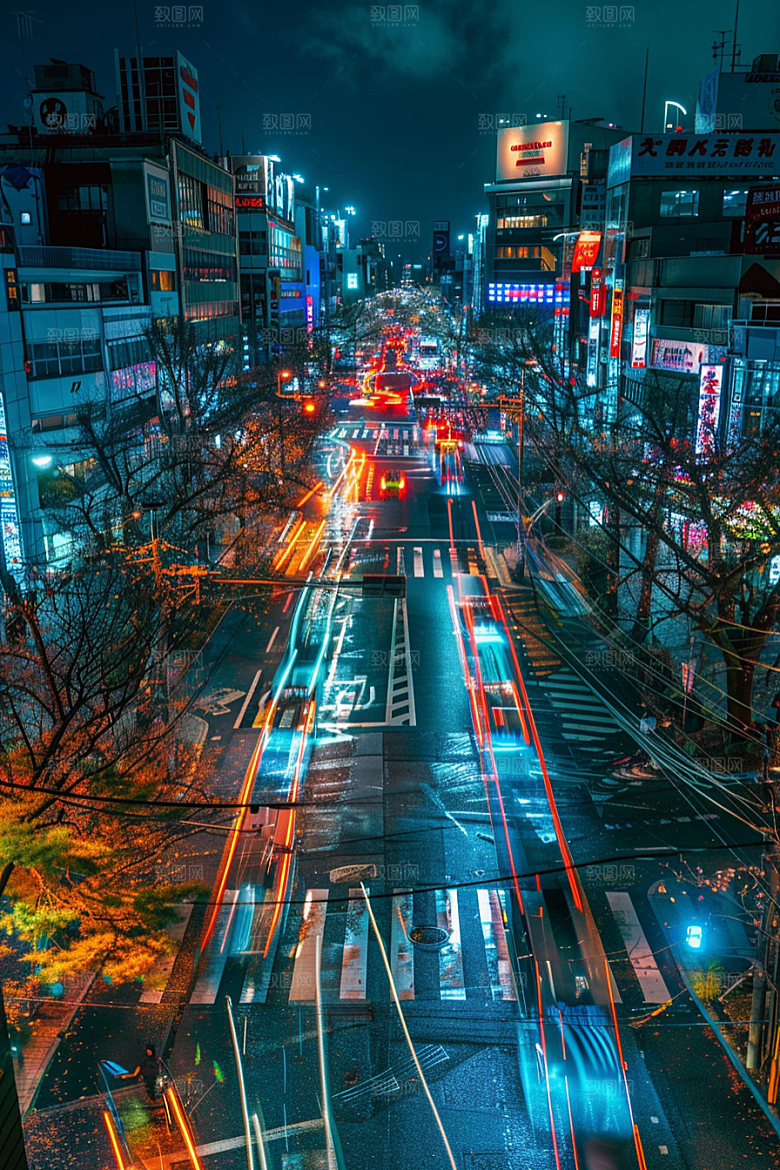 城市街景街道超现实素材