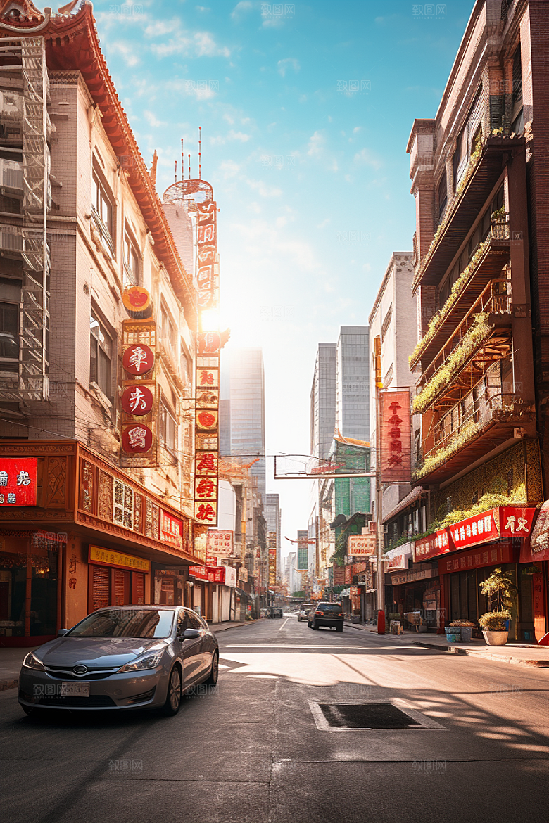 城市街景街市超现实素材
