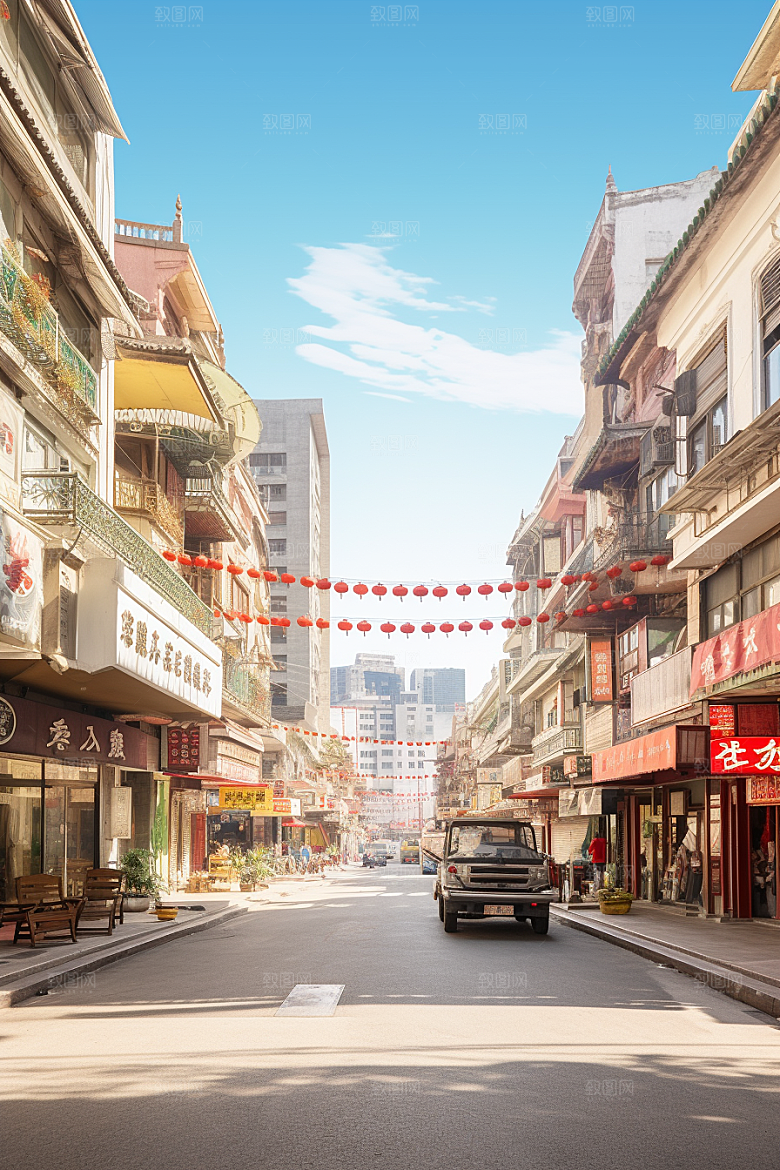 城市街景街市街道素材