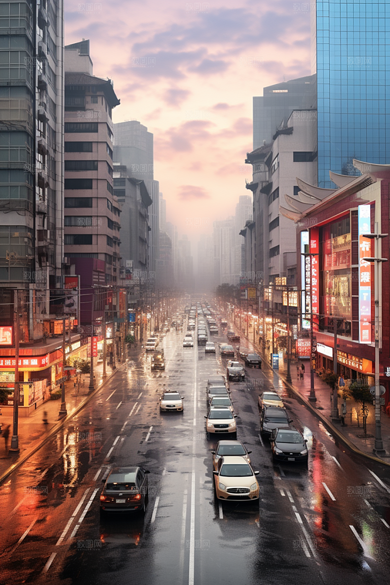 城市街景都市赛博朋克素材