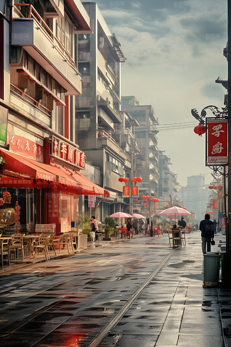城市街景都市赛博朋克素材