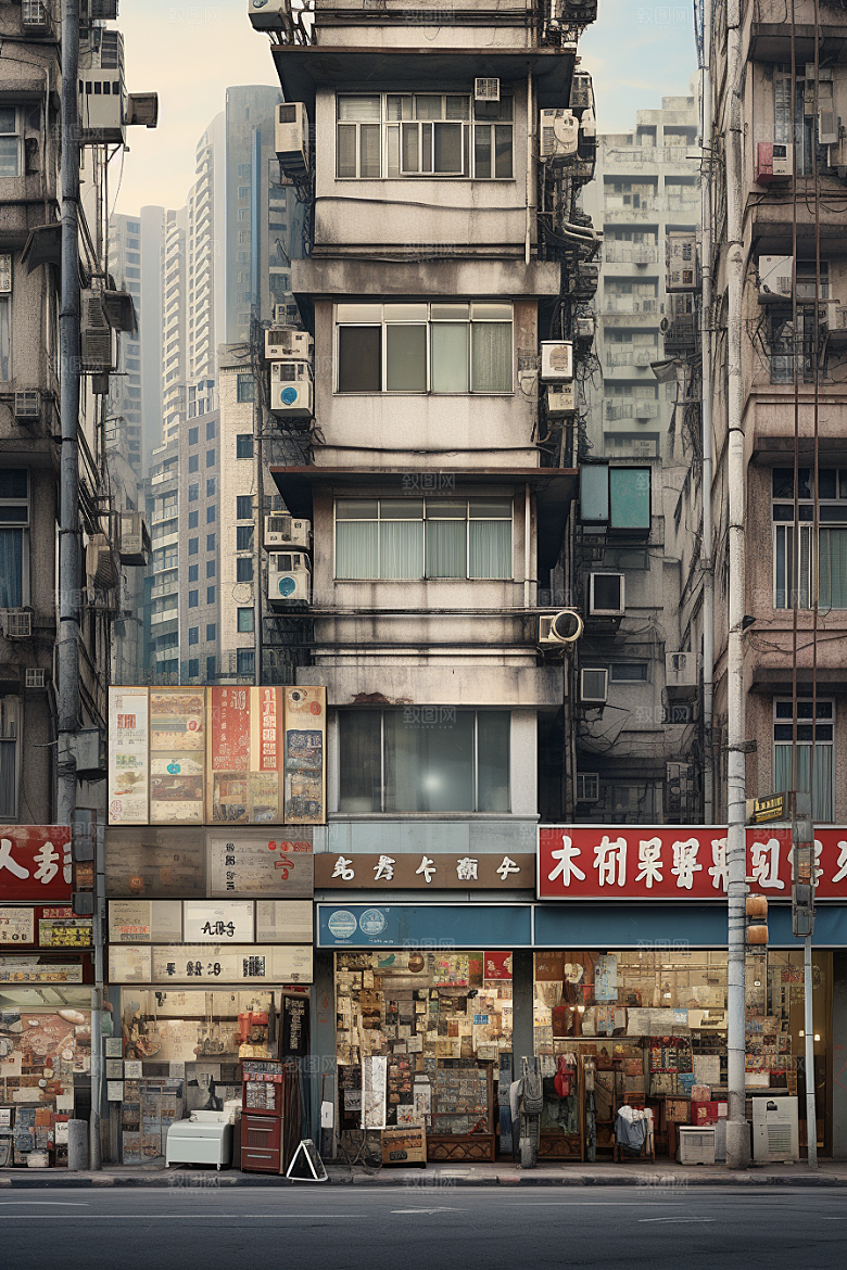 城市街景街市赛博朋克素材