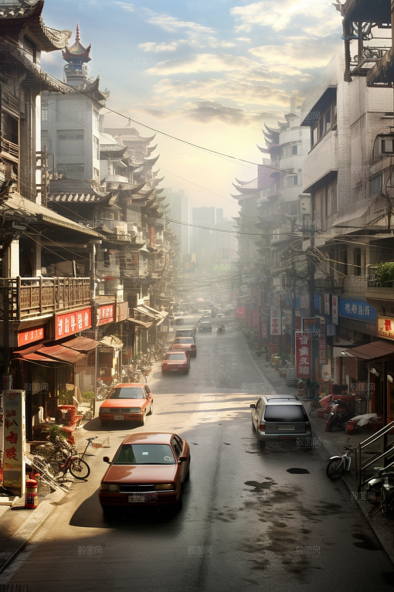 城市街景高清都市素材