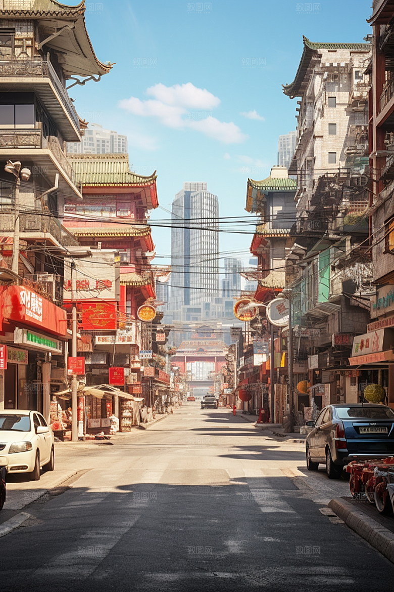 城市街景高清游戏原画素材