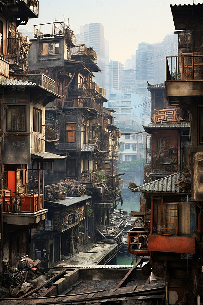 城市街景都市氛围素材