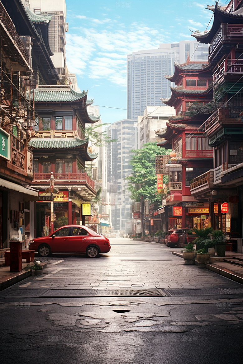 城市街景高清都市素材