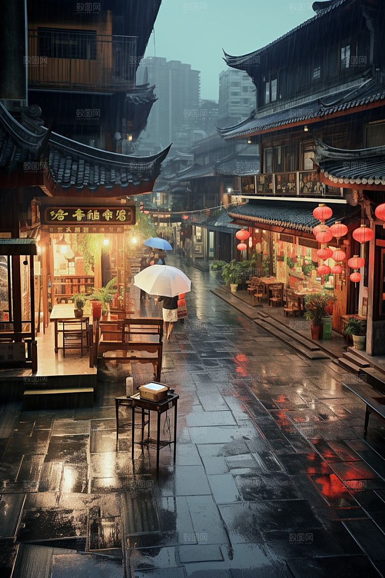 城市街景街道高清素材
