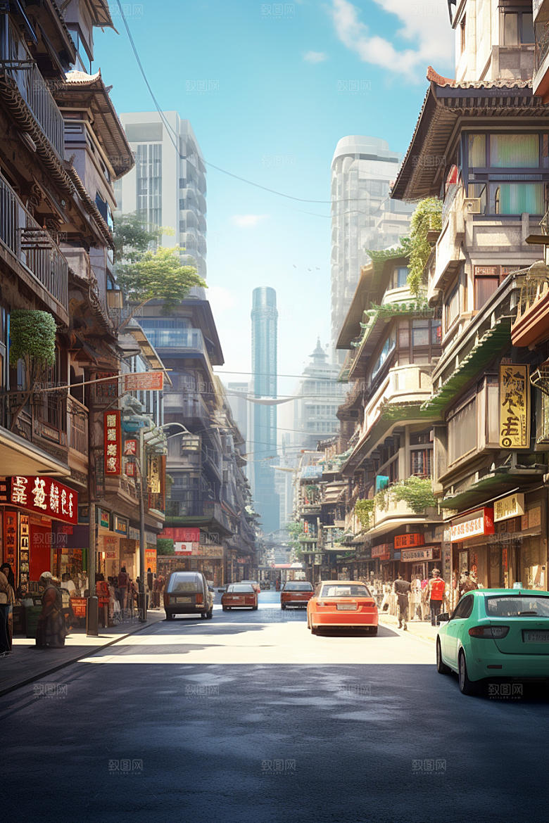 城市街景建筑都市素材